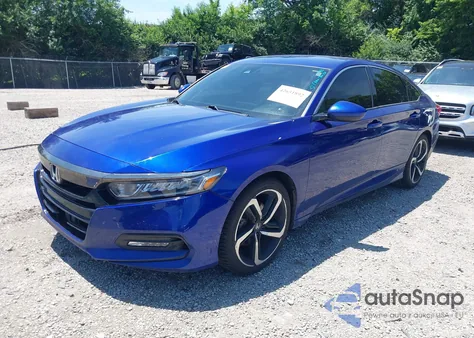 2019 Honda Accord Sport из США, поврежденный, VIN 1HGCV1F3XKA140240